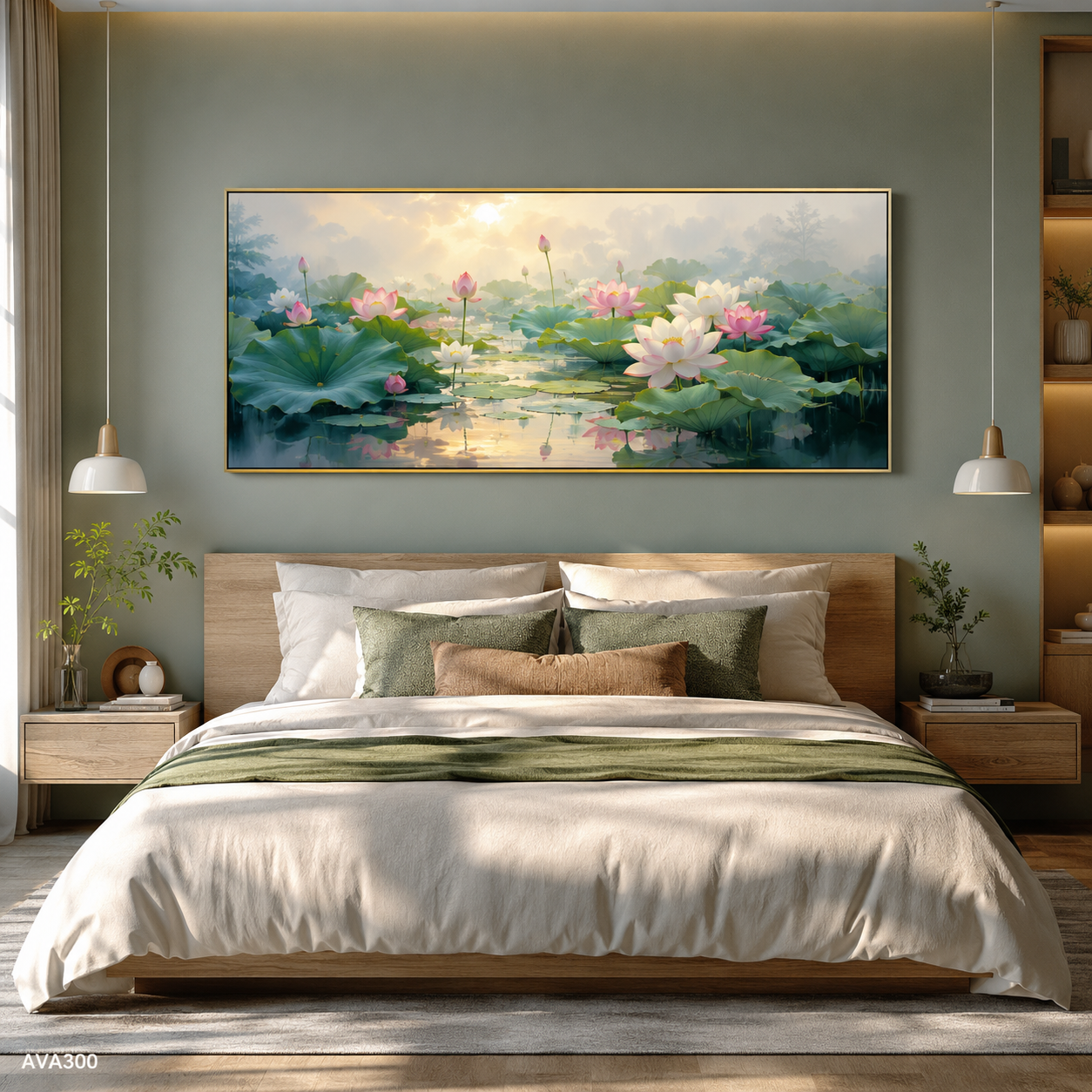 Tranh Hương Sen - AVA300
