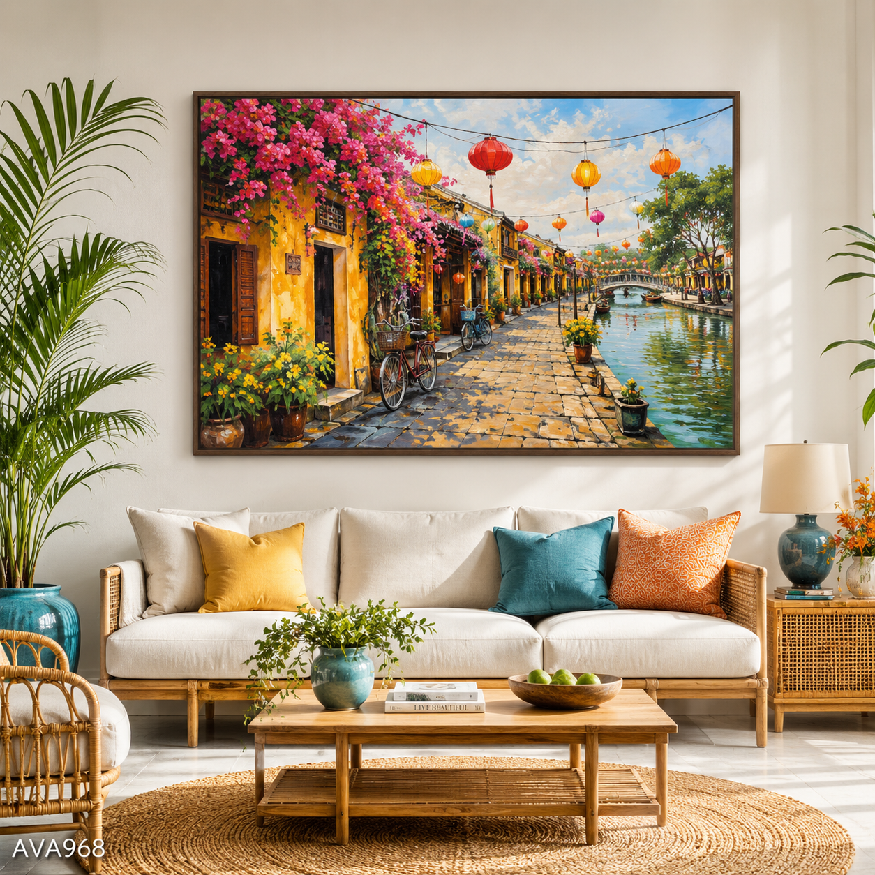 Tranh Khu Phố Cổ Hội An - AVA968