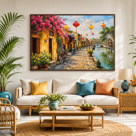 Tranh Khu Phố Cổ Hội An - AVA968