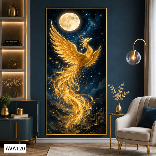 Tranh Kim Phượng Hướng Nguyệt - AVA120