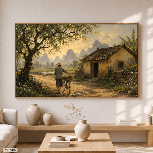 Tranh Làng Quê - AVB906