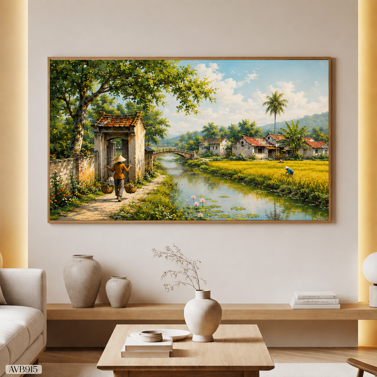 Tranh Làng Quê Yên Bình - AVB915
