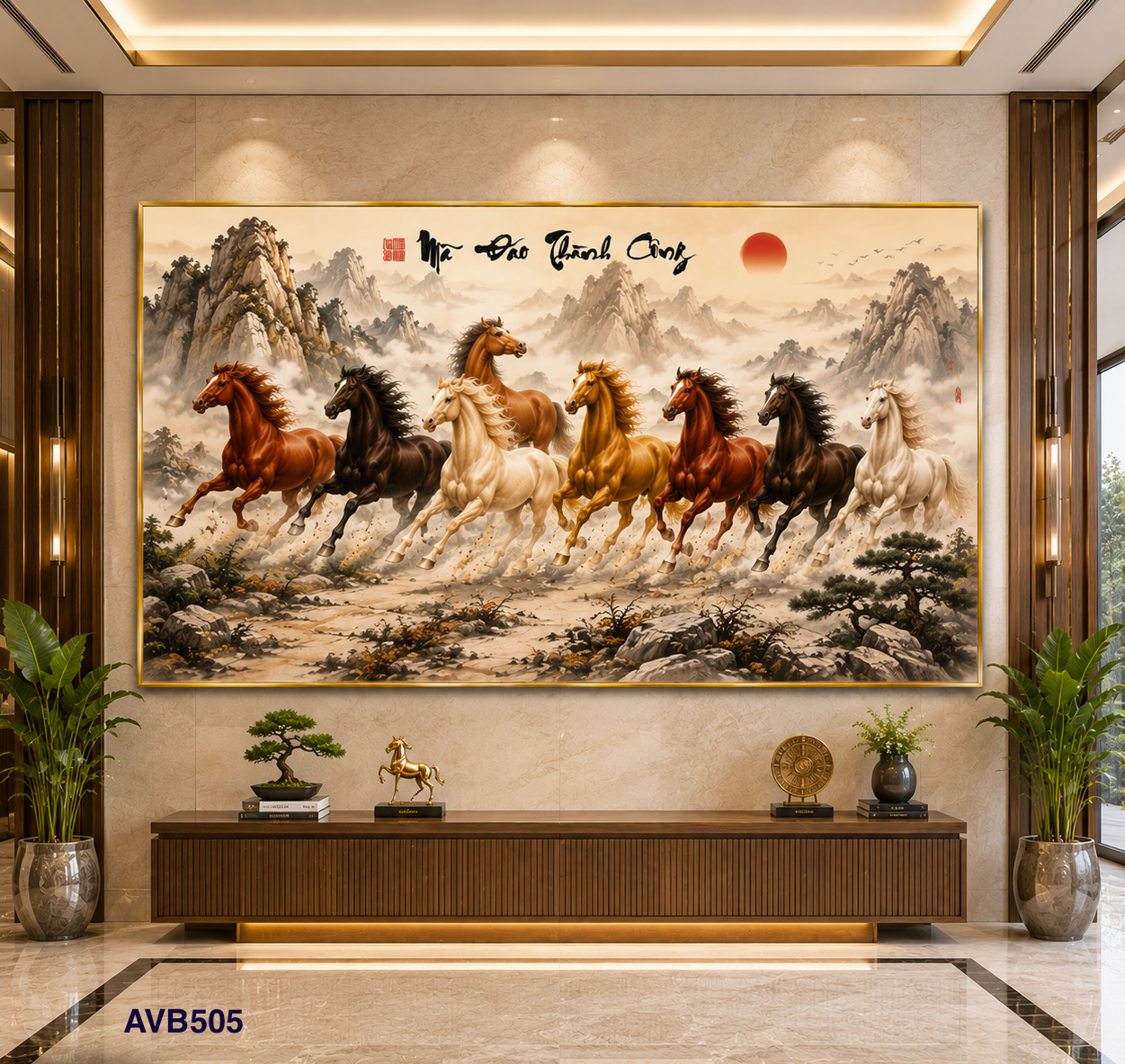 Tranh Mã Đáo Khải Hoàn - AVA505