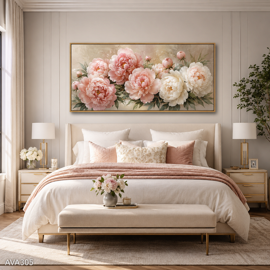 Tranh Mẫu Đơn Nhẹ Nhàng - AVA305