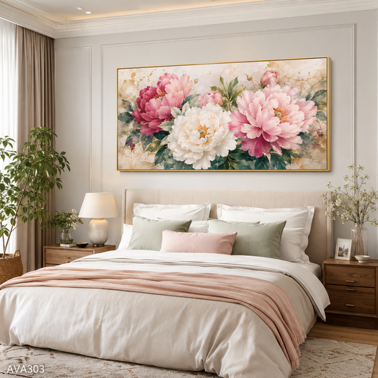 Tranh Mẫu Đơn Nở - AVA303
