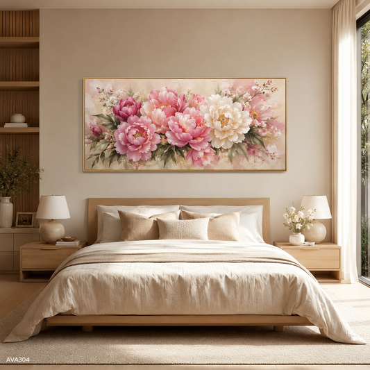 Tranh Mẫu Đơn Rực Rỡ - AVA304