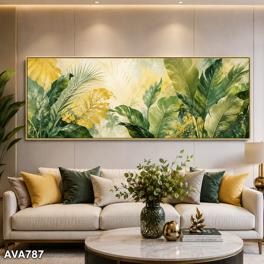 Tranh Màu Lá Nhiệt Đới - AVA787