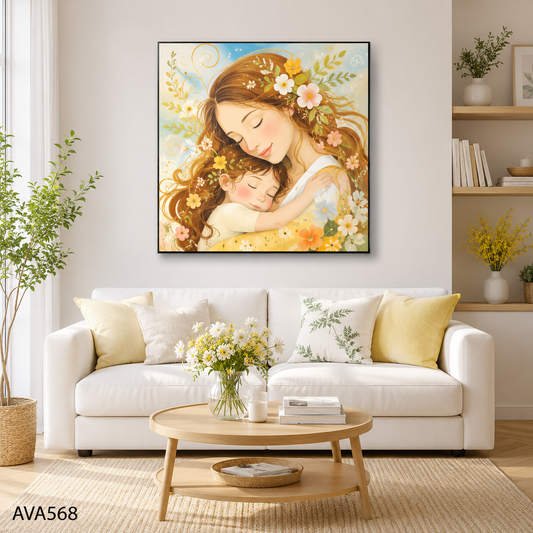 Tranh Mẹ Và Bé Con - AVA568