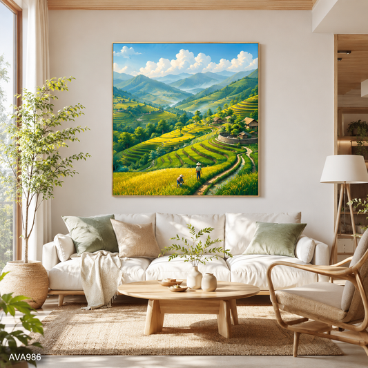 Tranh Mùa Vàng Tây Bắc - AVA986
