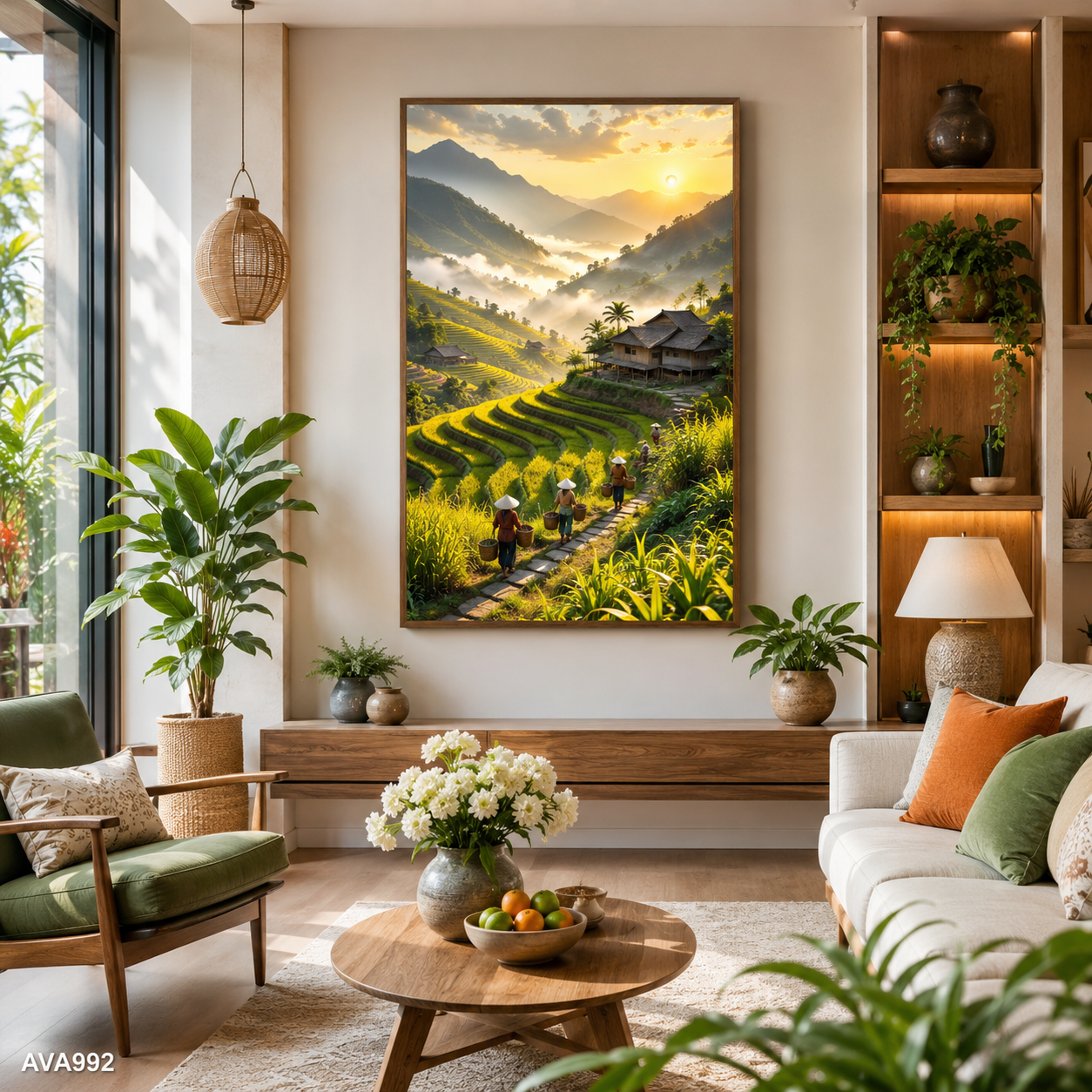Tranh Nấc Thang Mùa Vàng - AVA992