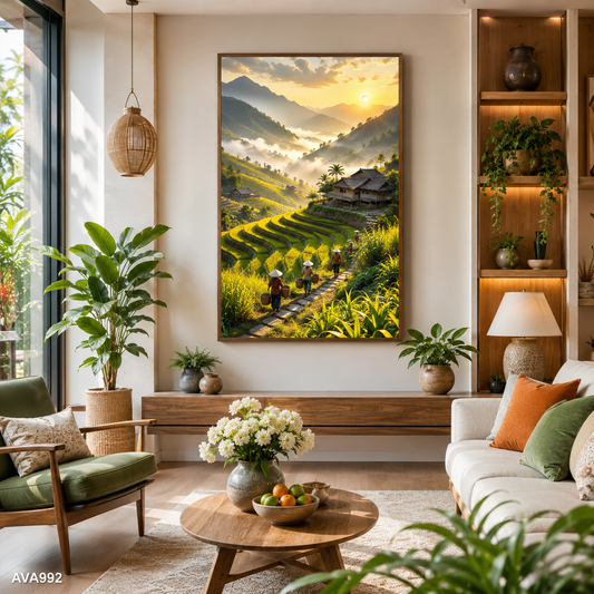Tranh Nấc Thang Mùa Vàng - AVA992