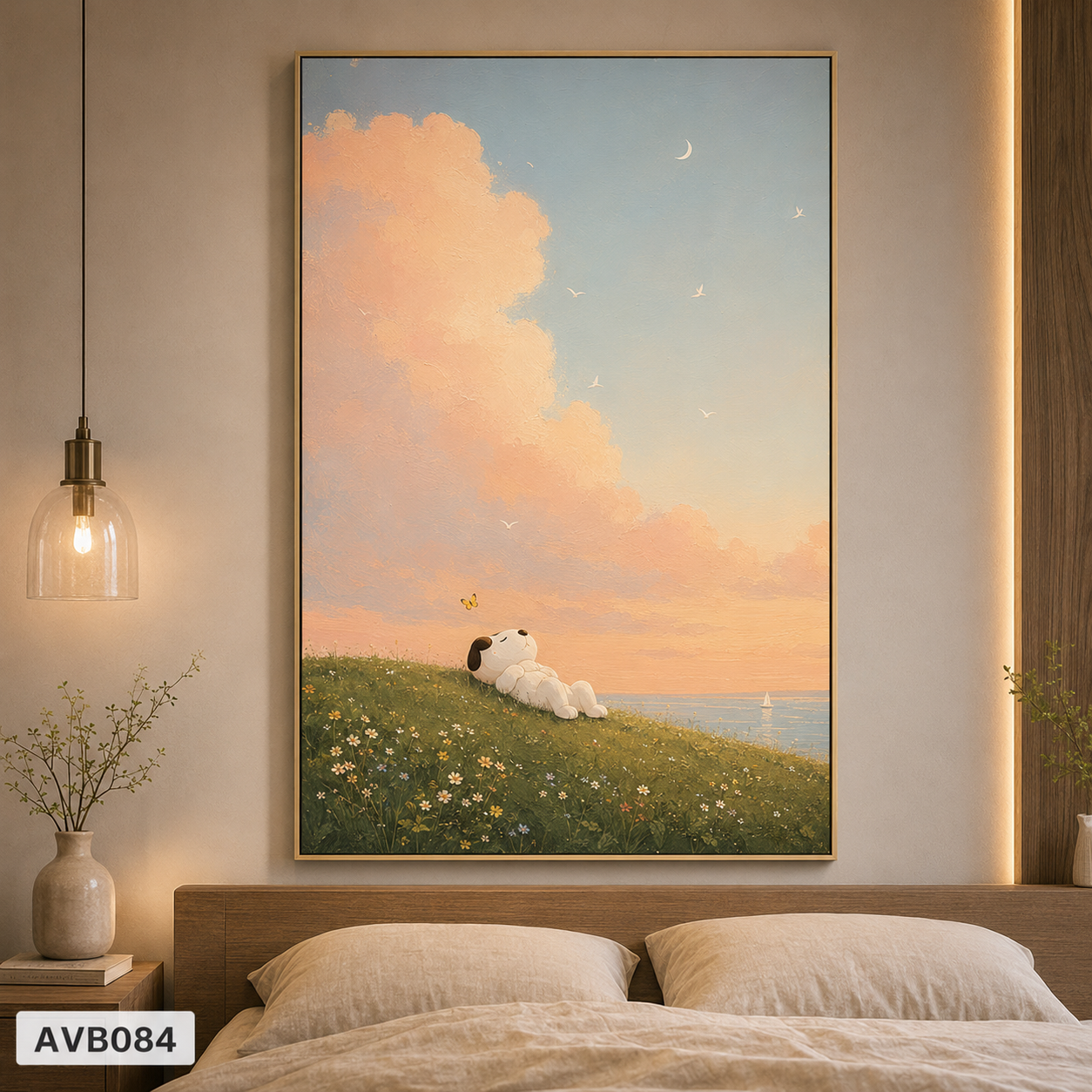 Tranh Nằm Nghe Sóng Vỗ - AVB084