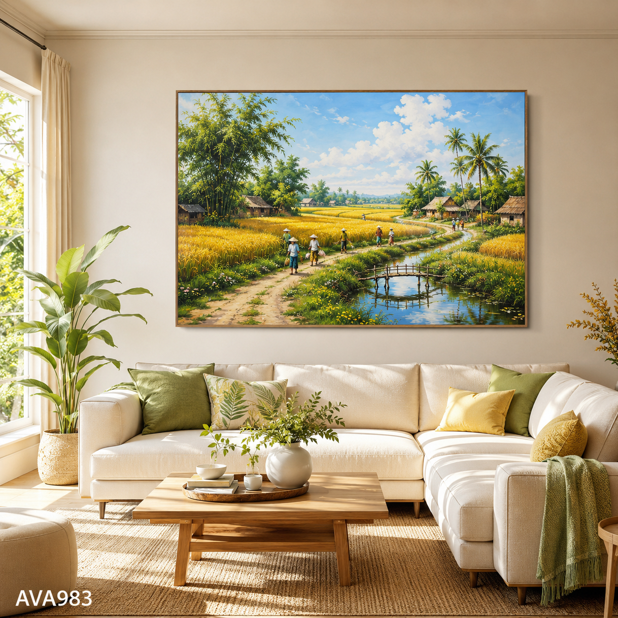 Tranh Nắng Quê - AVA983