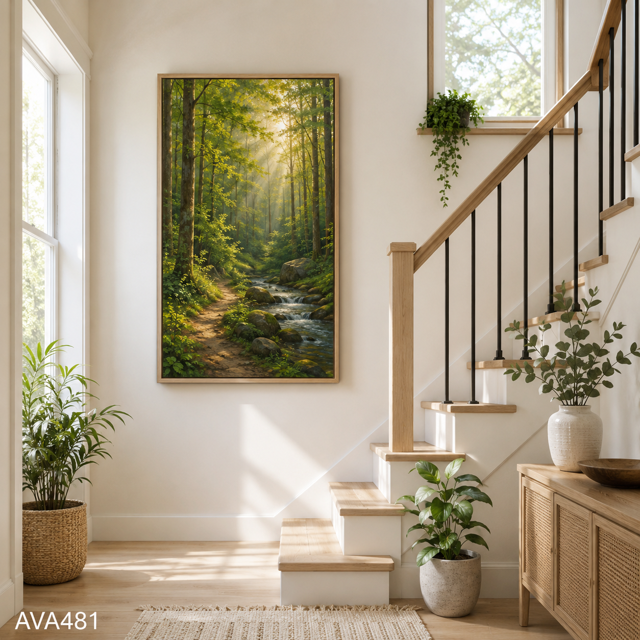 Tranh Nắng Sớm Trong Rừng - AVA481
