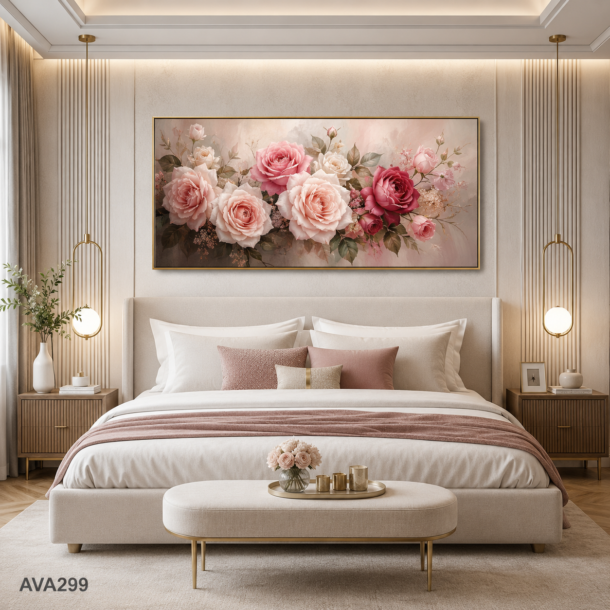 Tranh Nụ Hồng Mong Manh - AVA299