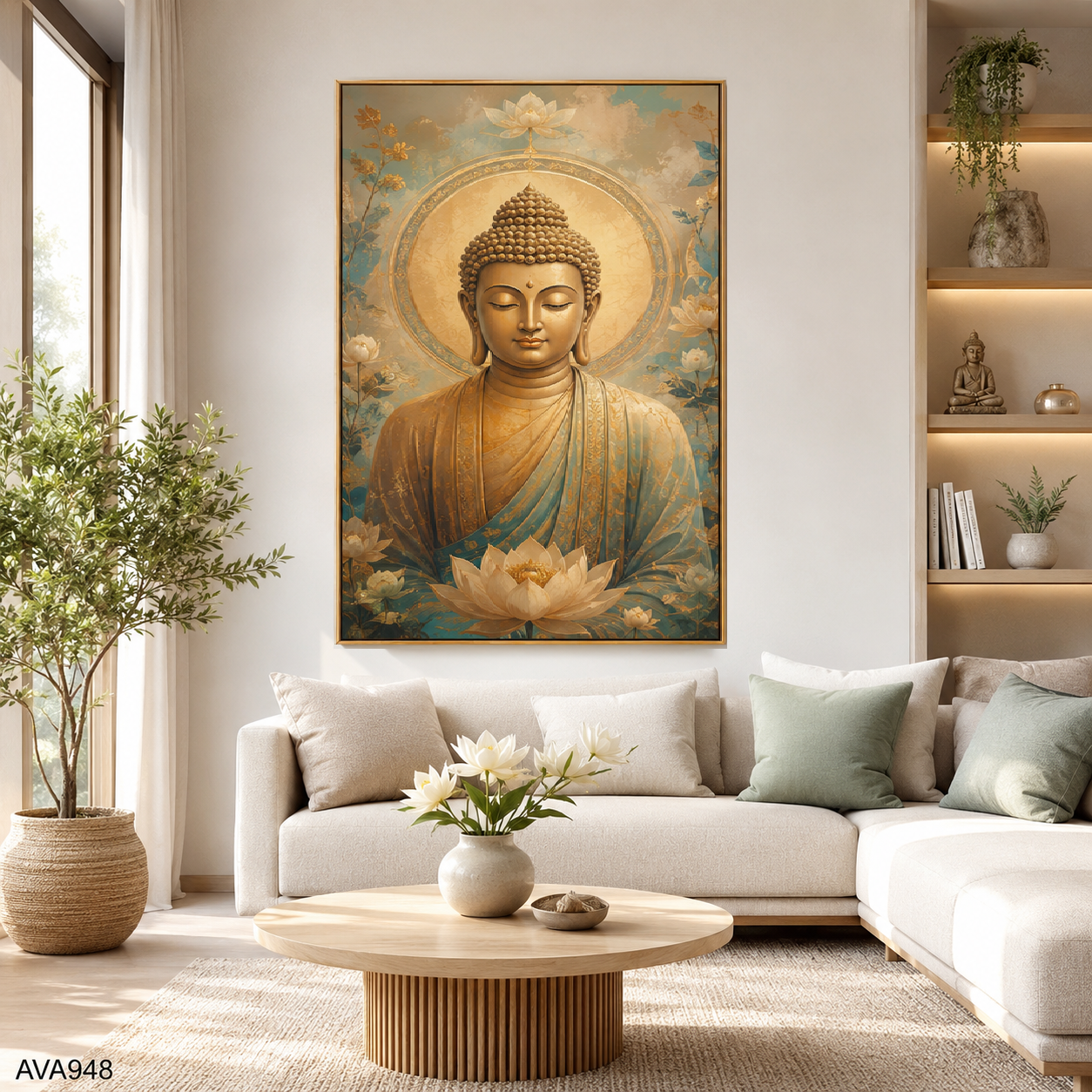 Tranh Phật Thiền Định - AVA948