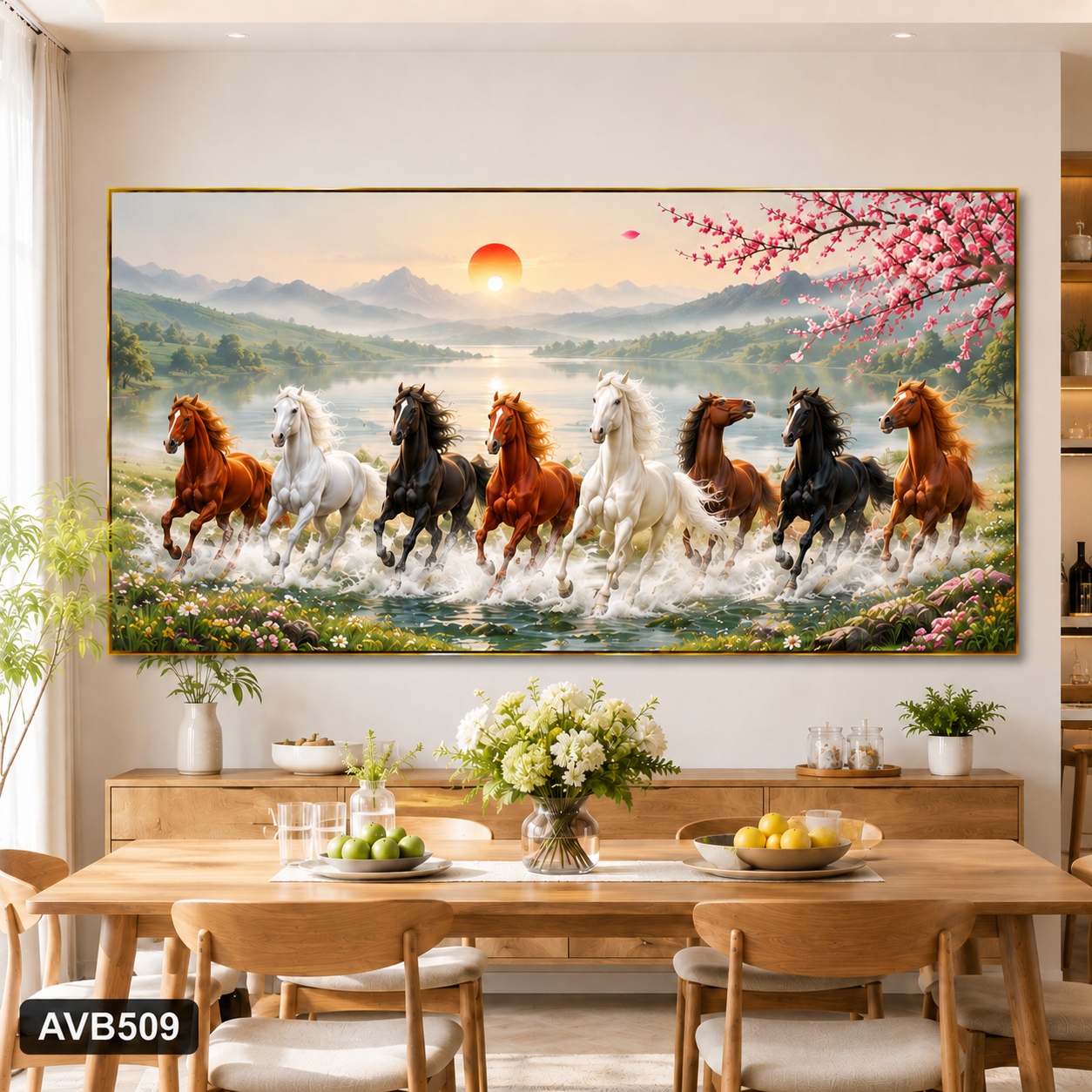 Tranh Phi Mã Đón Lộc - AVA509