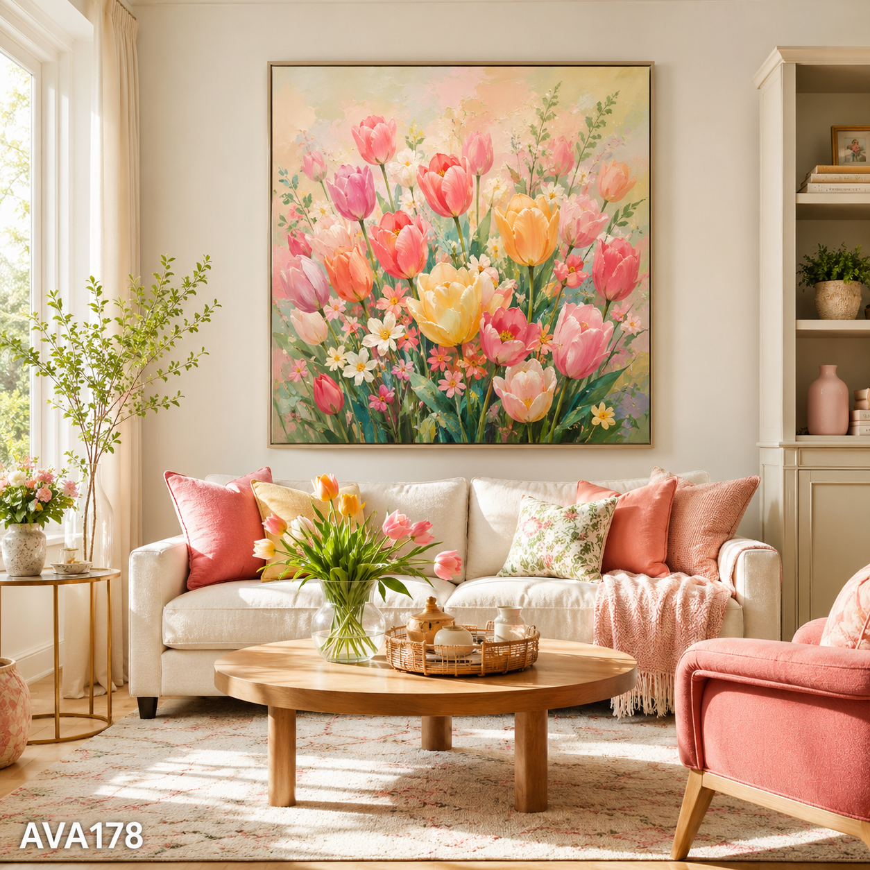 Tranh Sắc Hoa Đua Nở - AVA178