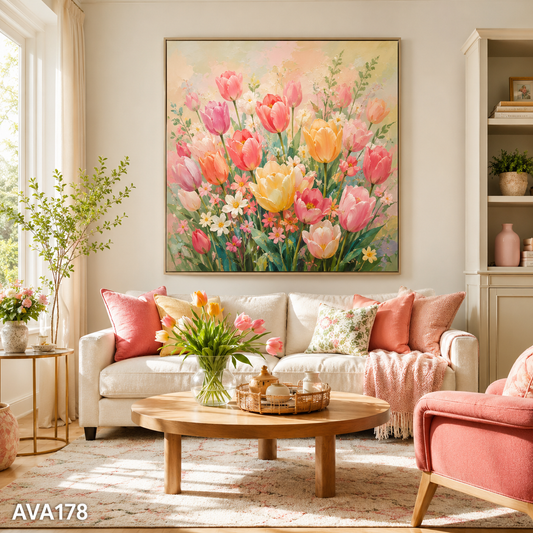 Tranh Sắc Hoa Đua Nở - AVA178