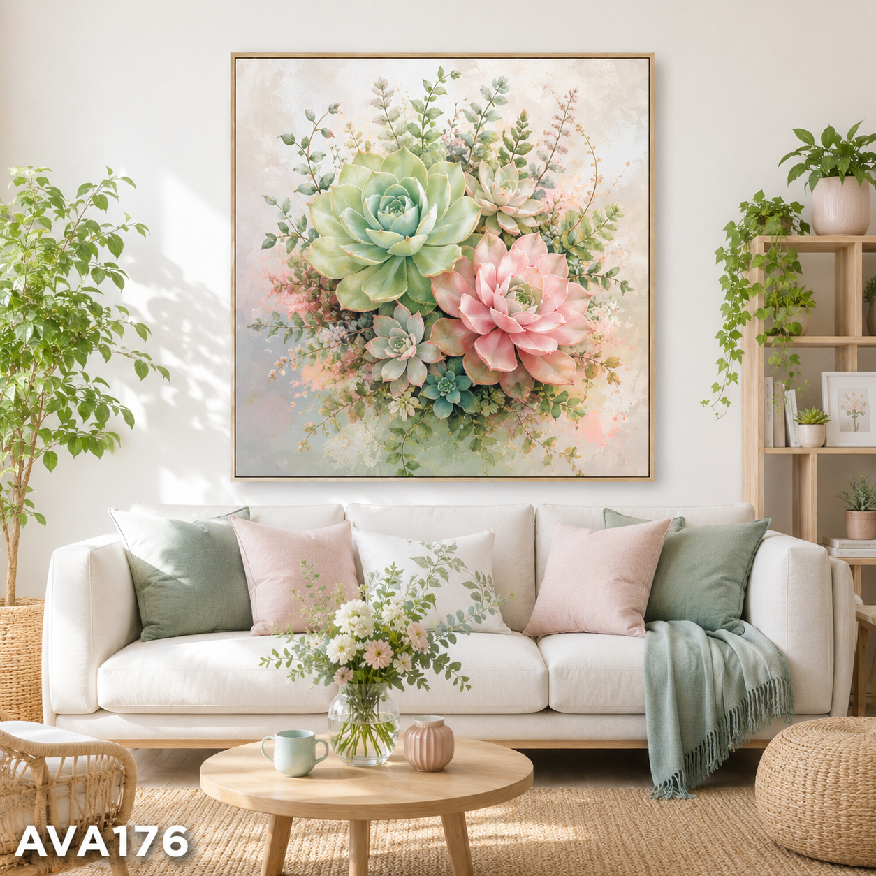 Tranh Sen Đá - AVA176
