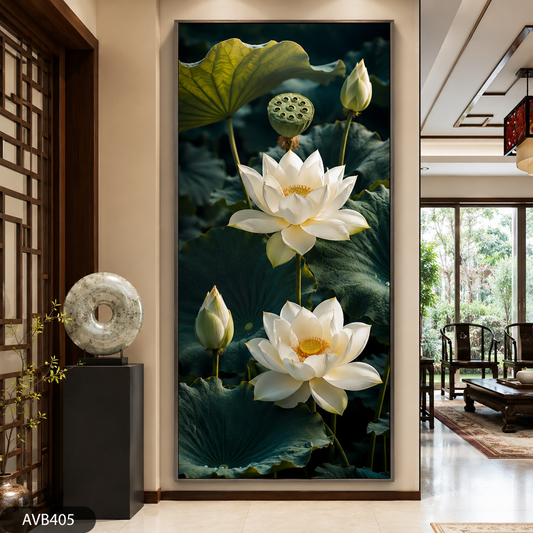 Tranh Sen Hương Sắc - AVB405