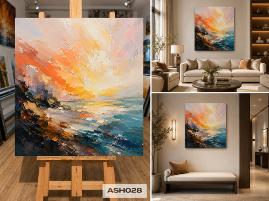 Tranh Sơn Dầu Biển Gọi - ASH028