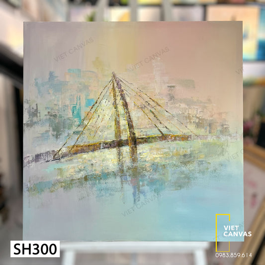 Tranh Sơn Dầu Cầu Dây Văng - SH300