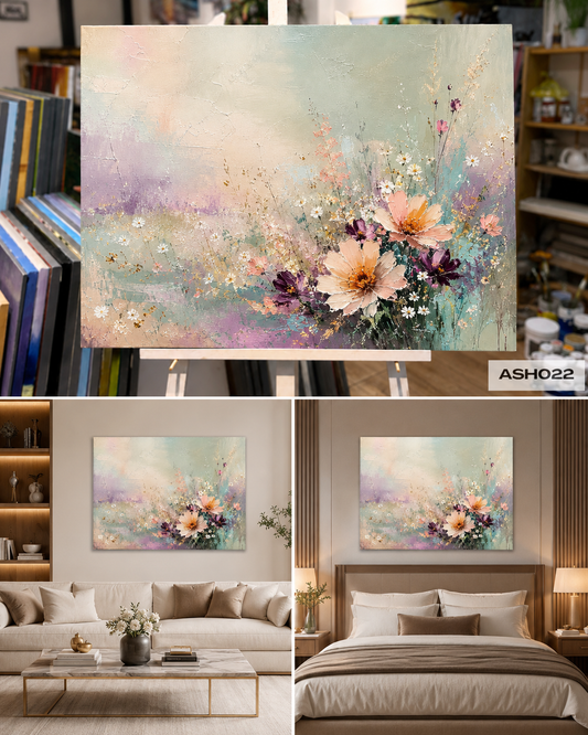 Tranh Sơn Dầu Hoa Nở - ASH022