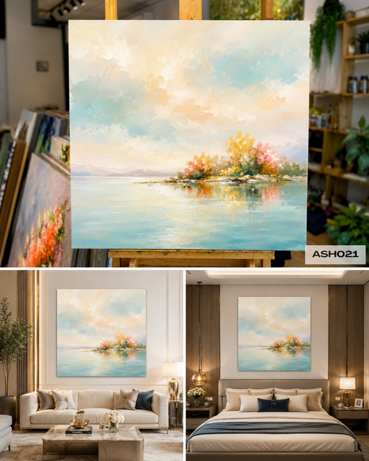 Tranh Sơn Dầu Phía Bên Sông - ASH021