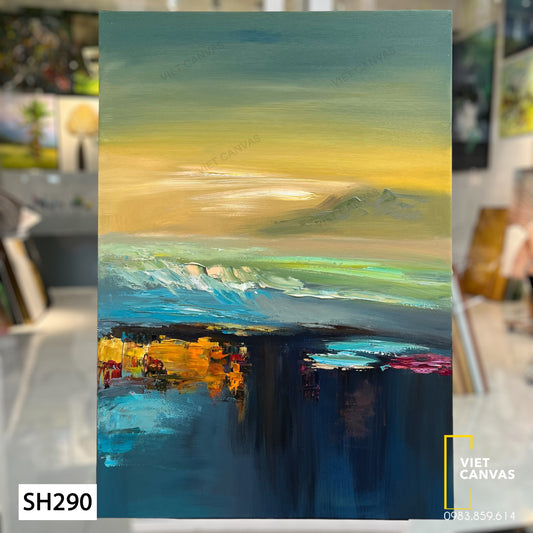 Tranh Sơn Dầu Trừu Tượng Phong Cảnh - SH290