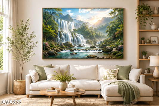 Tranh Thác Nước Hùng Vĩ - AVA833