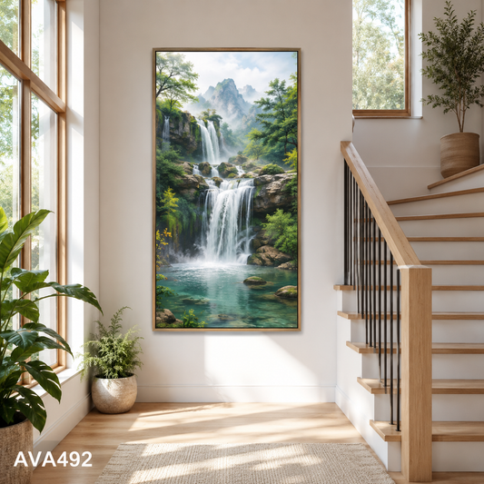 Tranh Thác Nước Trong Vắt - AVA492