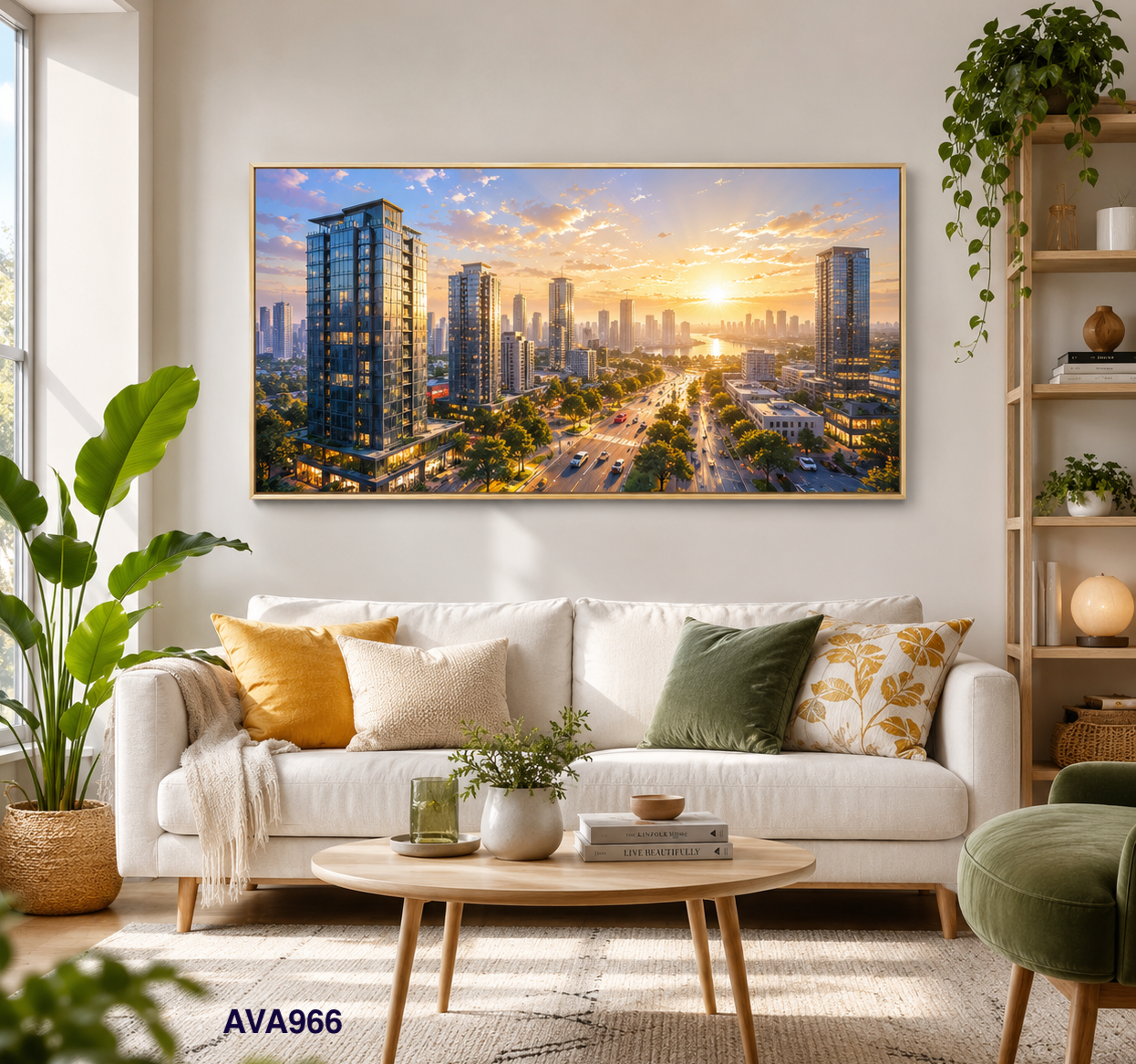 Tranh Thành Phố Phát Triển - AVA966