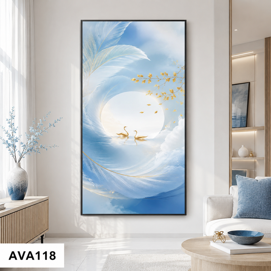 Tranh Thiên Nga Dưới Trăng - AVA118