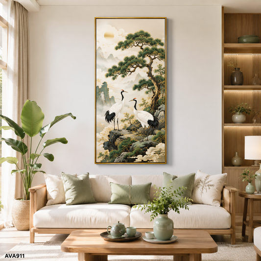 Tranh Tùng Hạc An Khang - AVA911