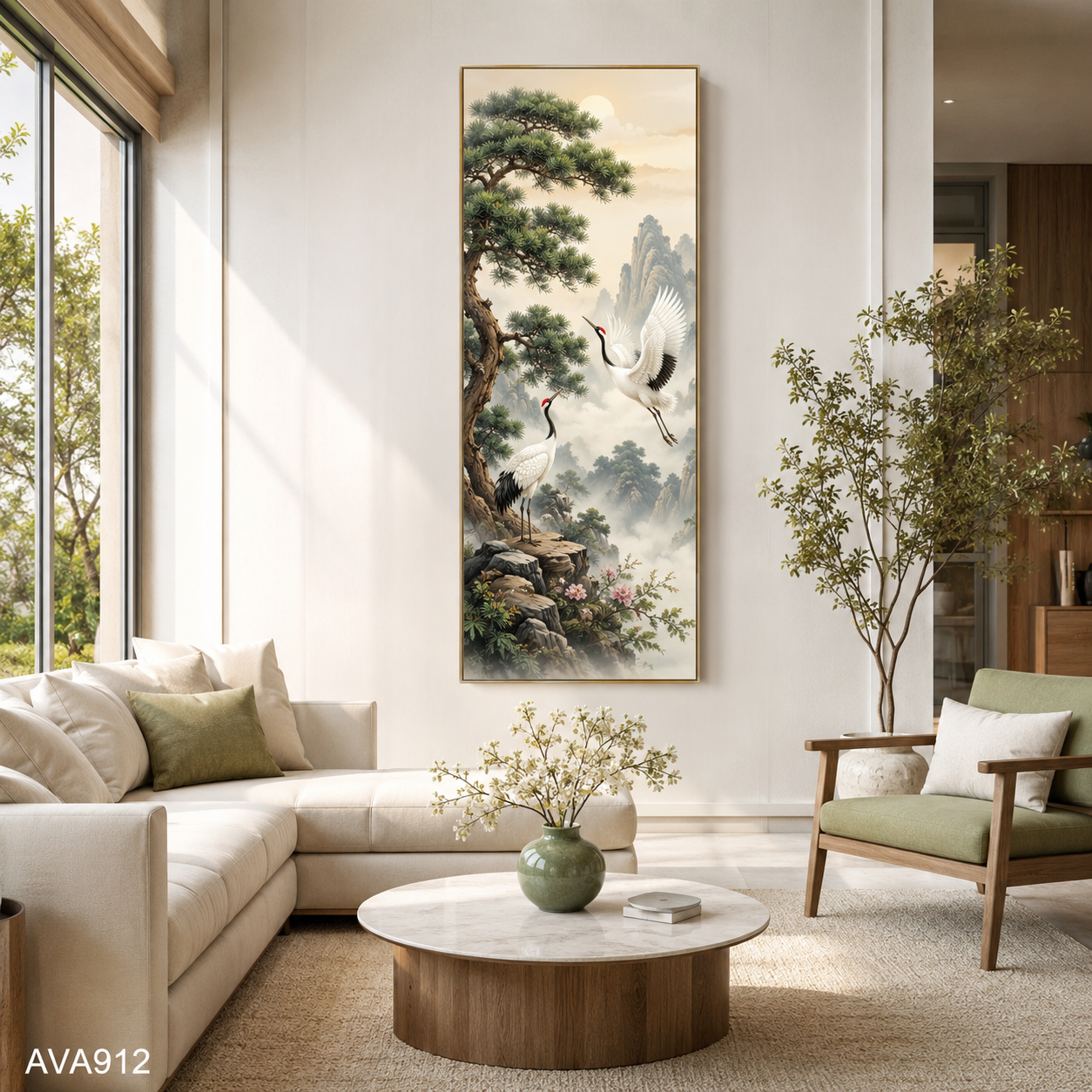 Tranh Tùng Hạc Bình An - AVA912