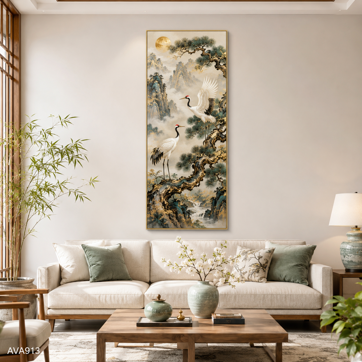 Tranh Tùng Hạc Diên Niên - AVA913