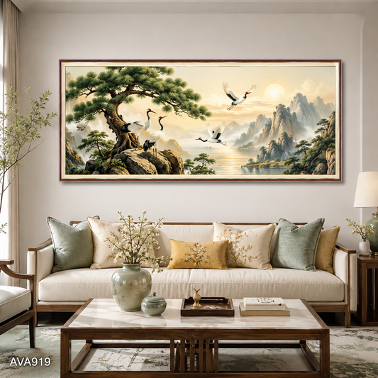 Tranh Tùng Hạc Đón Phúc - AVA919