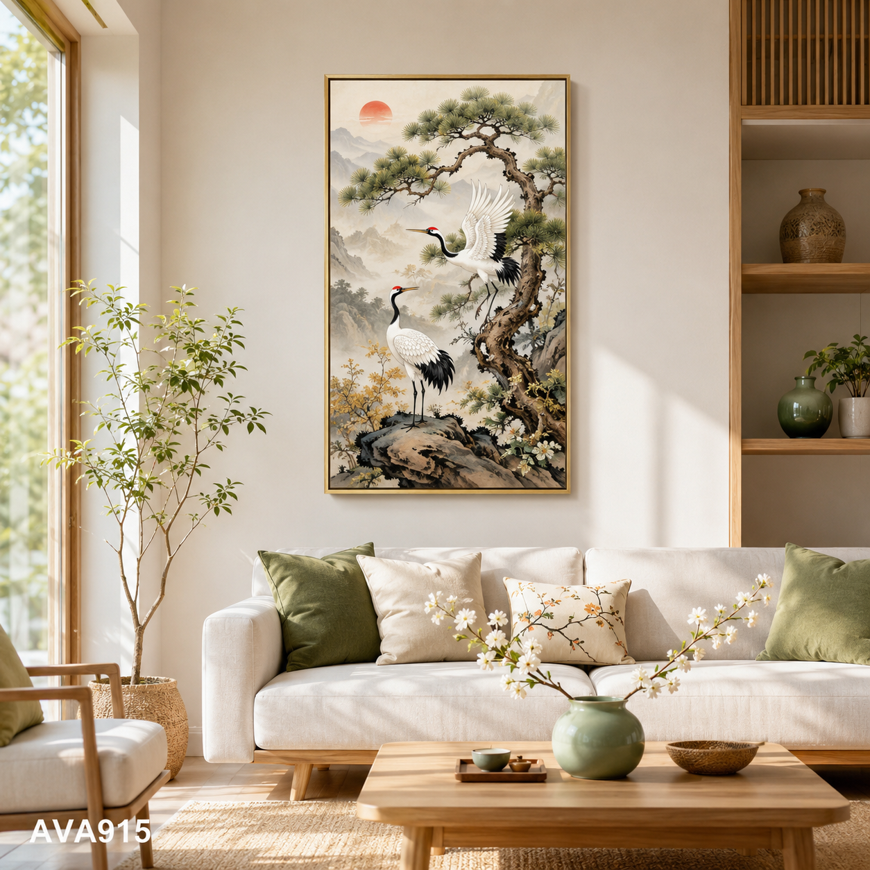 Tranh Tùng Hạc Thanh Cao - AVA915