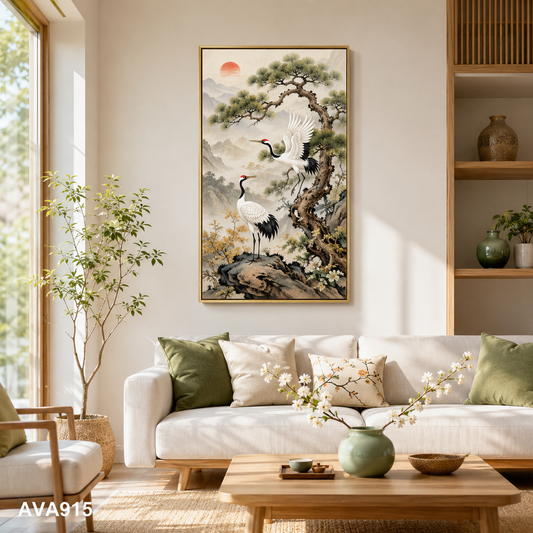 Tranh Tùng Hạc Thanh Cao - AVA915