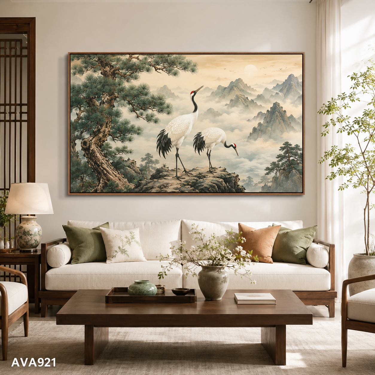 Tranh Tùng Hạc Trường Tồn- AVA921