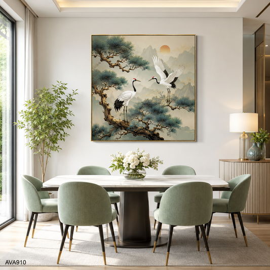 Tranh Tùng Hạc Trường Xuân - AVA910