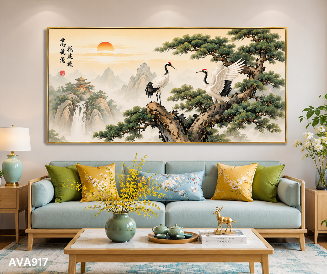Tranh Tùng Hạc Vĩnh Cửu - AVA917