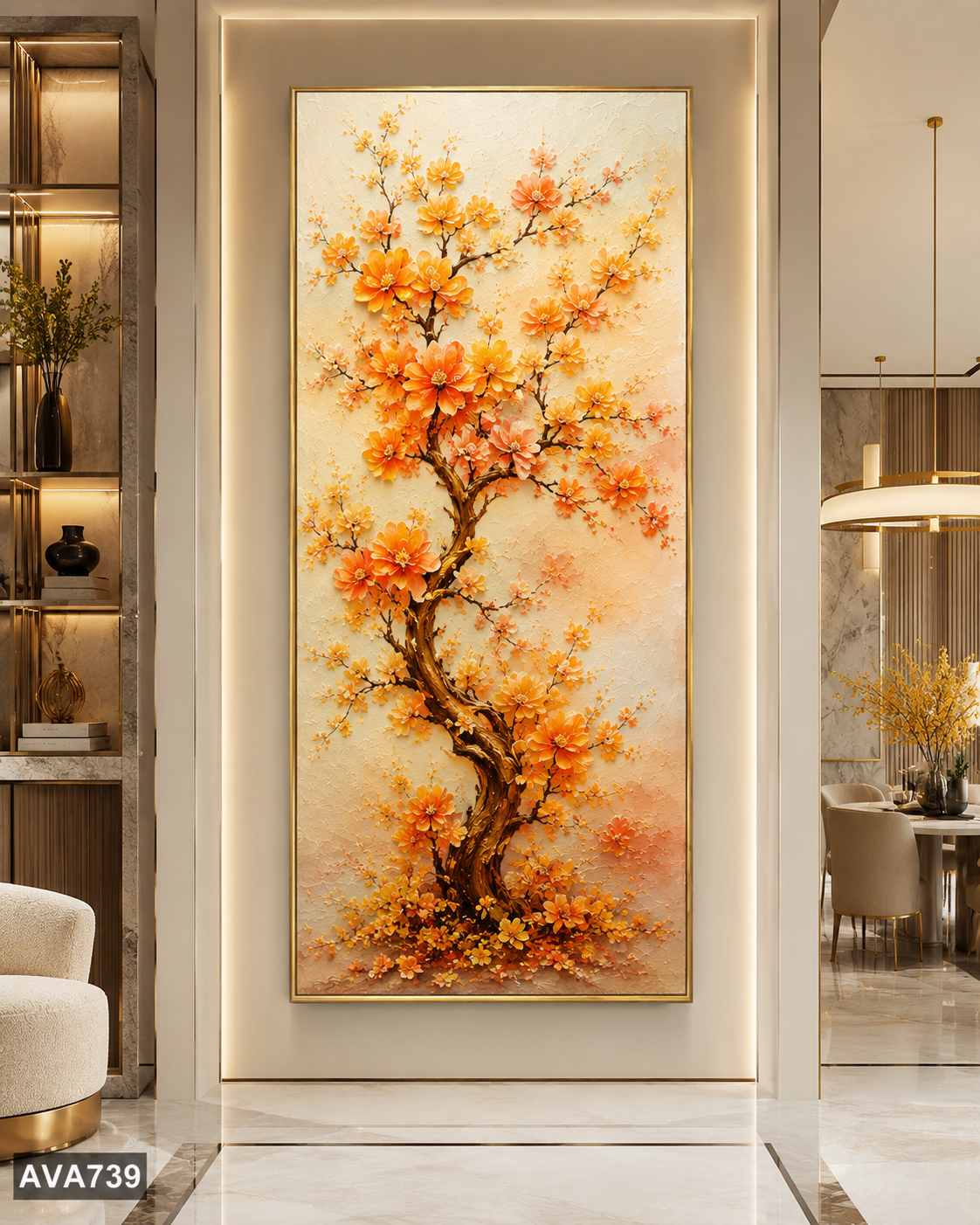 Tranh Vũ Điệu Kim Hoa - AVA739