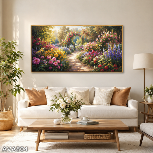 Tranh Vườn Hoa Mùa Xuân - AVA804