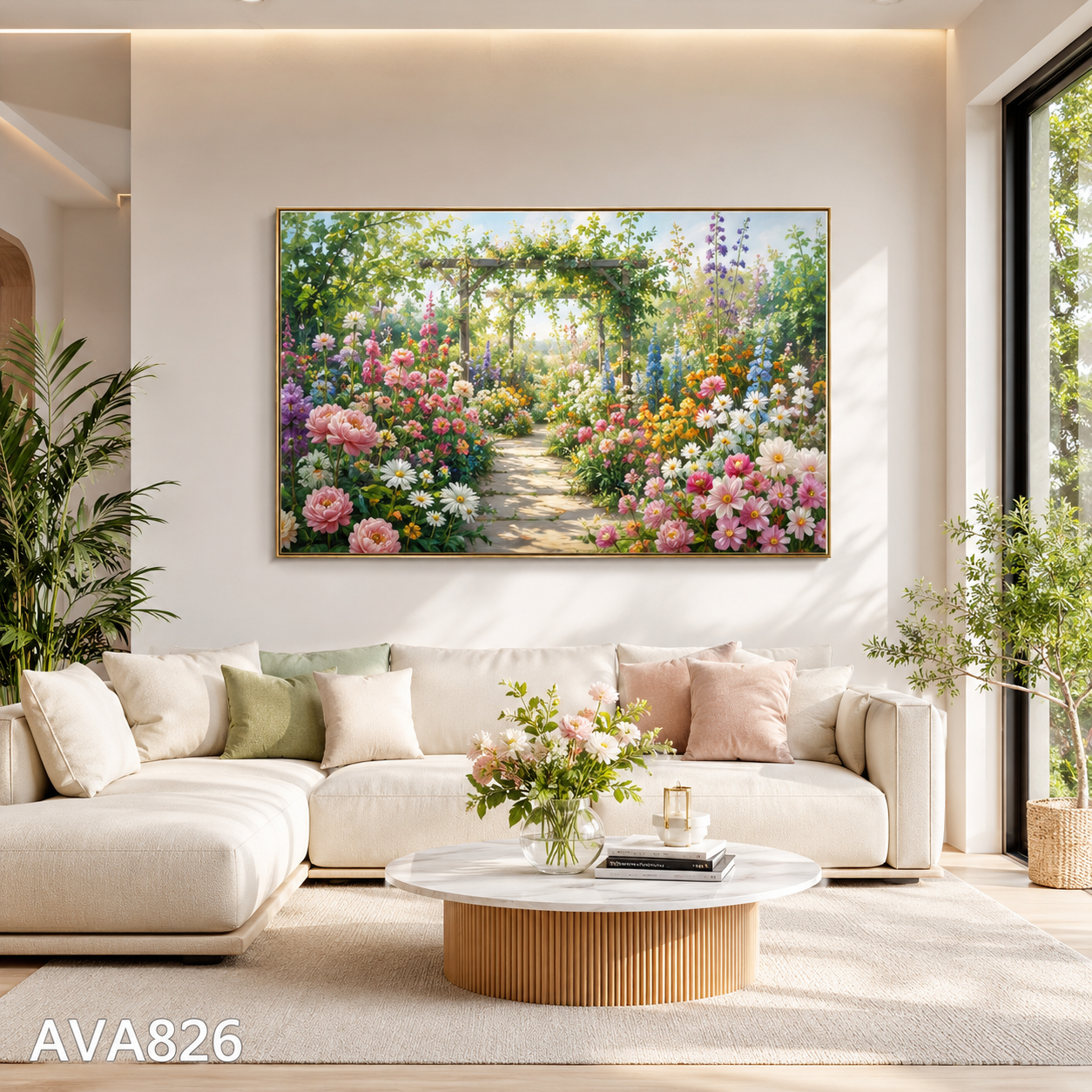 Tranh Vườn Hoa Sắc Màu - AVA826