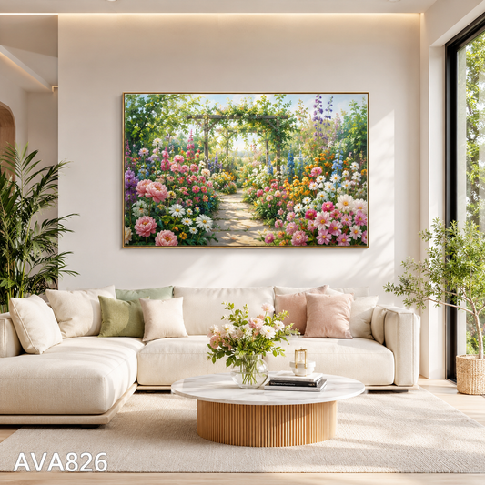 Tranh Vườn Hoa Sắc Màu - AVA826