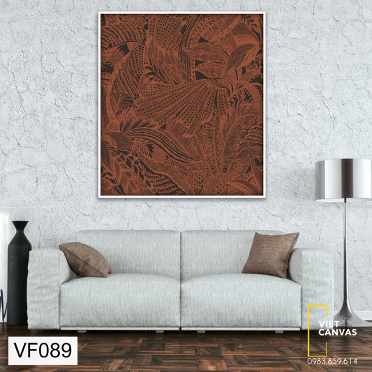 Tranh Nghệ Thuật Trừu Tượng Lá Cây Đan Xen - VF089