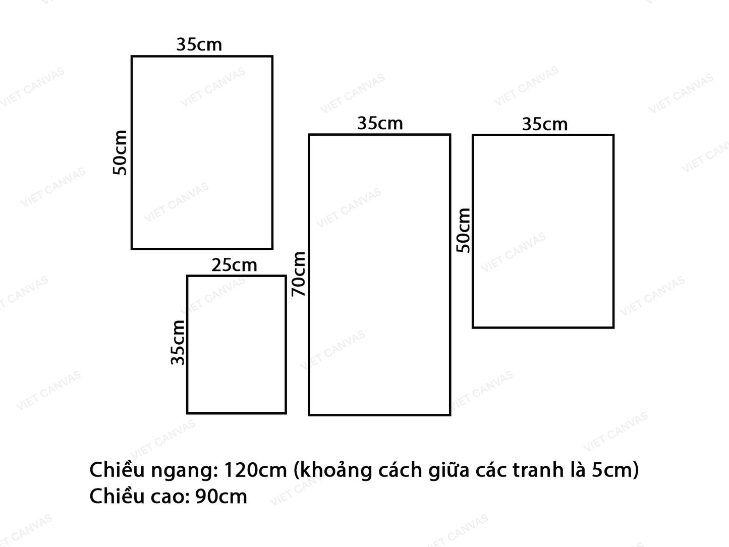 Bộ 4 Tranh Thành Phố Và Dòng Sông Xinh Đẹp- VV062.1