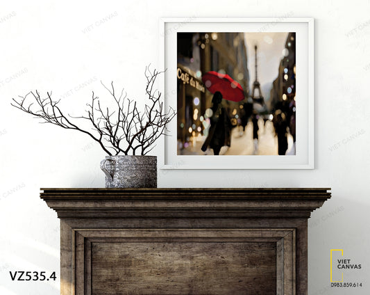 Tranh Cô Gái Trên Phố - VZ535.4